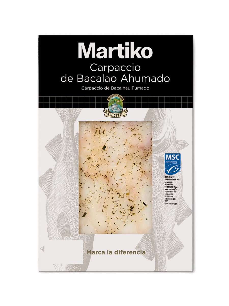 Smoked Msc C Cod Carpaccio Mtko 80g Martiko