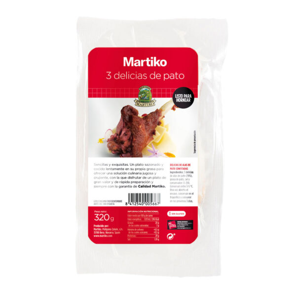 3 DELICIAS DE PATO CONFIT Martiko