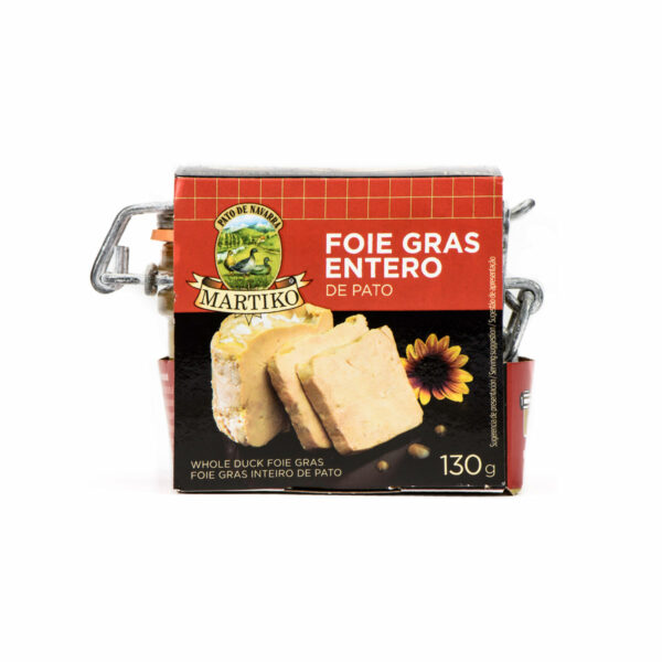 FOIE GRAS ENTERO DE PATO 130-G EN CONSERVA Martiko