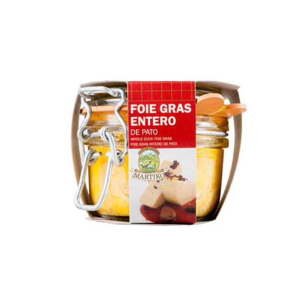 FOIE GRAS ENTERO DE PATO 130-G EN CONSERVA Martiko