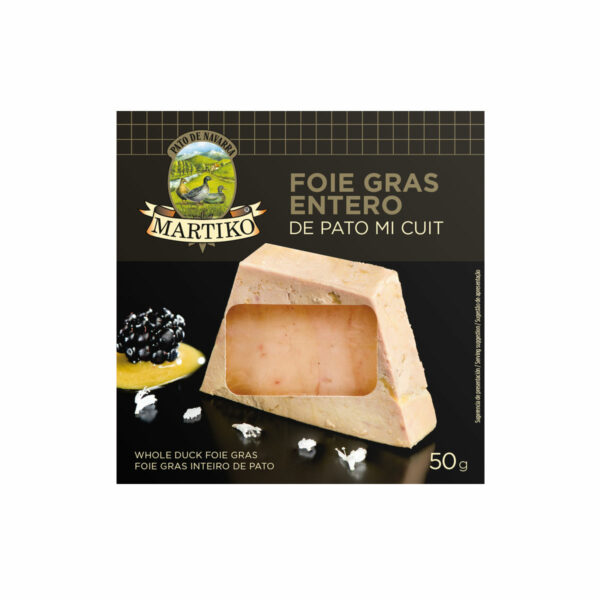 FOIE GRAS ENTERO PATO MICUIT 50 G Martiko