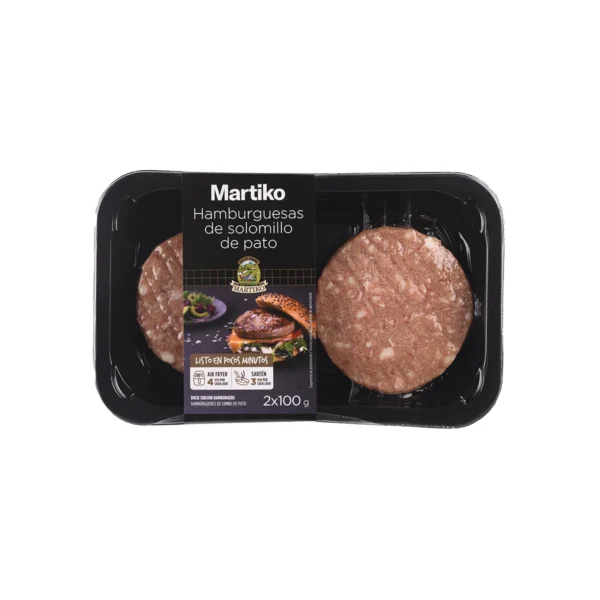 Hamburguesas de solomillo de pato Martiko 2x100 g