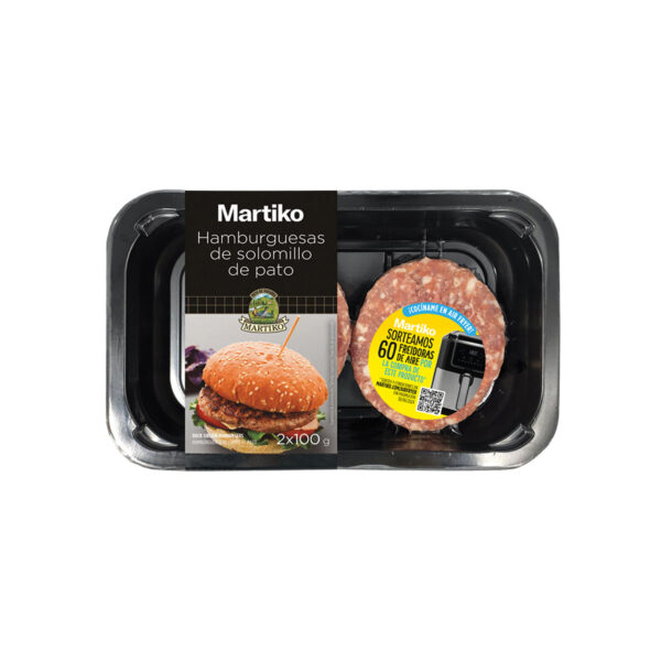 hamburguesa de solomillo de pato martiko promo-airfryer