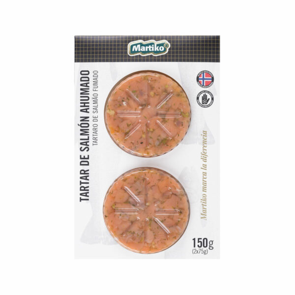 Tartar de salmón ahumado Martiko
