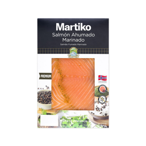 Salmon ahumado noruego marinado premium Martiko