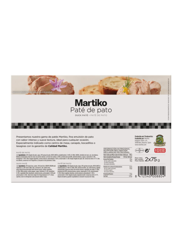 Paté de pato 2x75 g Martiko - Imagen 6