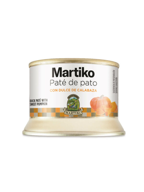 Paté de pato Martiko con dulce de calabaza lata 130 g