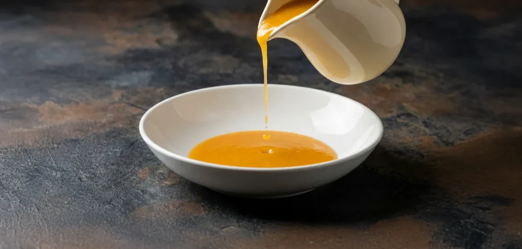 Salsa de melocotón para recetas con pato