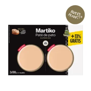 Paté de pato Martiko Superior 2x75g (33% gratis)