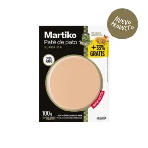 Paté de pato Martiko Superior con cebolla caramelizada 75 g + 33% GRATIS