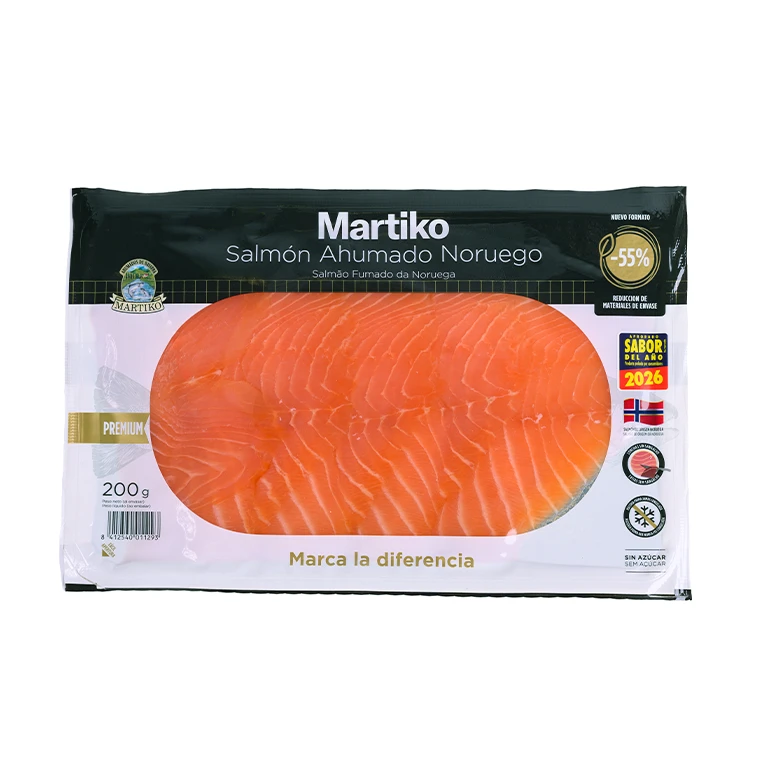 Salmón ahumado noruego Premium Martiko 200G