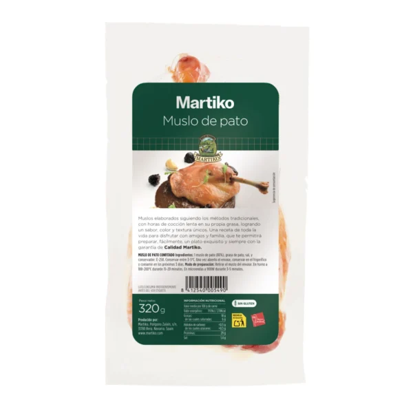 Muslo de pato en confit Martiko 320g
