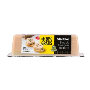 Bloc de foie gras de pato 100g y 20g GRATIS