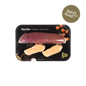 Magret de pato corte tataki 180 g y 2 lonchas de foie gras de pato fresco Martiko