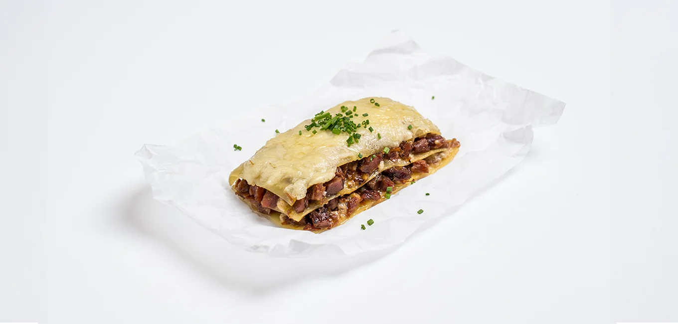 Lasaña asiática de confit de pato Martiko